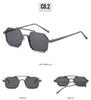 2022 Trending Square Frame Sunglasses: European-American Double Beam Street Style