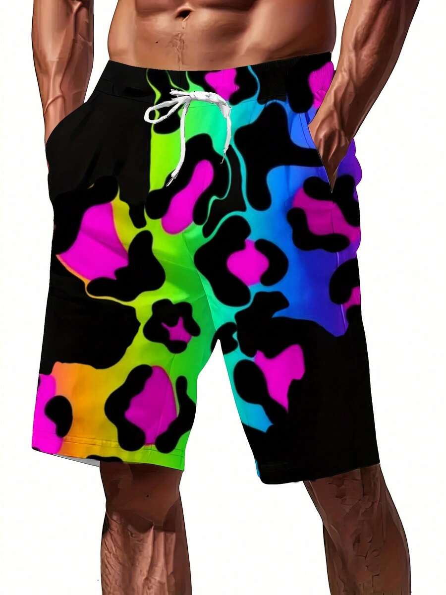 

Beach Essential Men s Classic 3D Swim Shorts - Quick-Dry Comfort For Summer Perfect For Outdoor Activities XL