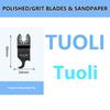 1/3PCS Oscillating Multi tool Hook Knife Blade,  Multitool Saw Blades for Cutting Soft Materials Roofing Shingles, PVC Carpet