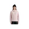 Anta Champion Outdoor Series Solid Color Zipper Hooded Water-Resistant Warm Cotton Jacket Women jackets Ice-Taro-Pink 162510803-5