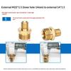 Brass Hose Barb Connector Male to Female Adapter Durable Pipe Fitting for Water Gas Air Tubing Applications