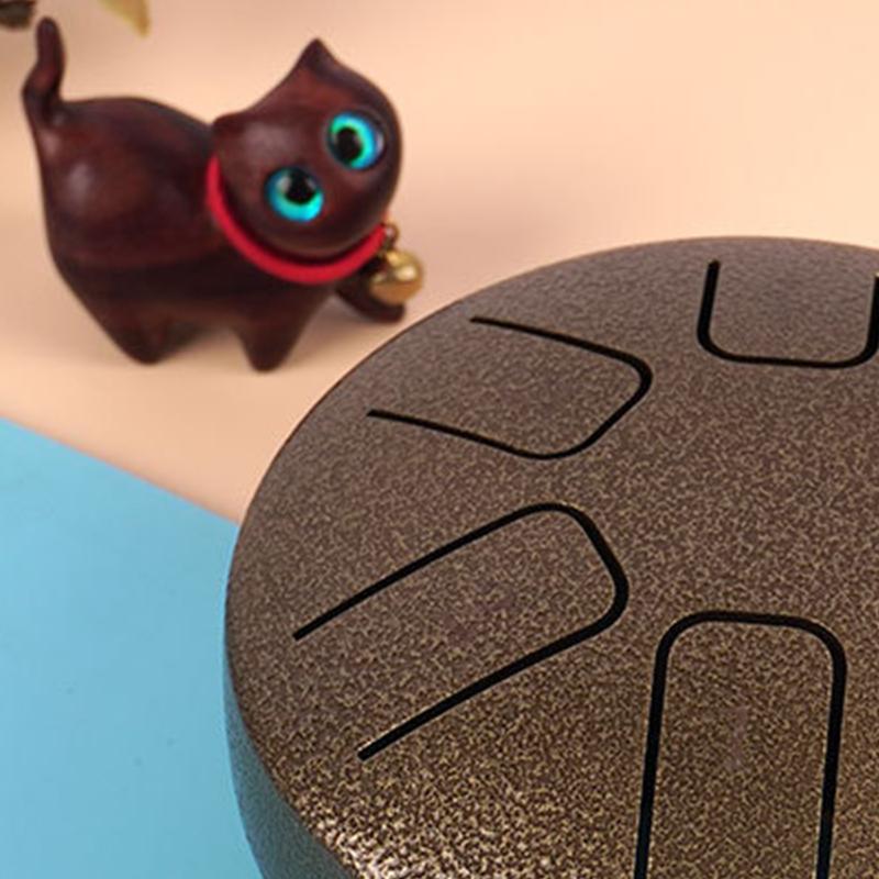 Tongue Drum 3.8 Inch 6 Note Mini Ethereal Drum Puzzle Toy Children Percussion Instrument Green