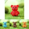 Hairline Bear Keychain Micro Landscape Cartoon Pvc Handicrafts Car Ornaments