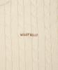 WACKY WILLY Basic Cable Knit Pullover Cream