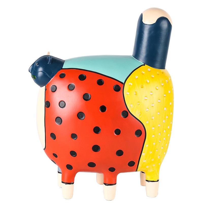 

Творческий абстрактный рисунок животных мультфильм орнаменты современный минималистский модель комната искусство горошек красочный кот мягкий декор