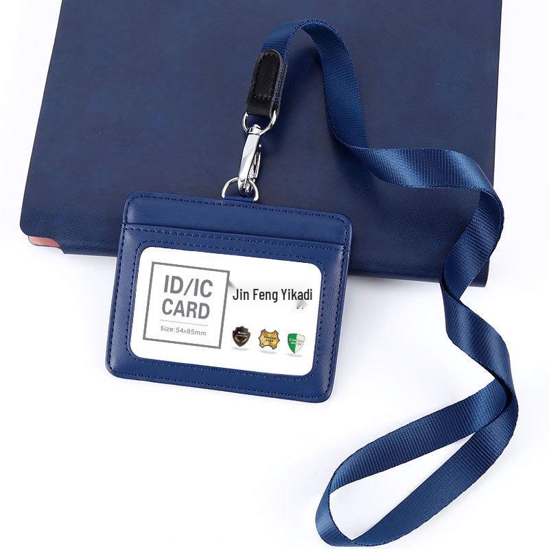 Γνήσιο Δερμάτινη Θήκη Ταυτότητας & Καρτών με Κορδόνι για Εργασία, Φοιτητές & Κάρτες Λεωφορείου