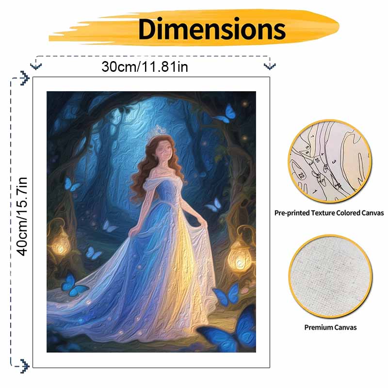 Disney Princess Oil Painting Hand Painting Coloring Painting Handmade Diy Home Decoration Gift