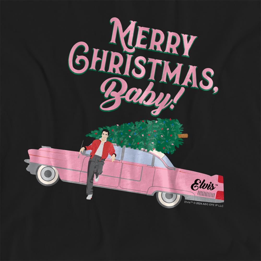 Elvis Presley Womens/Ladies Merry Christmas Baby T-Shirt
