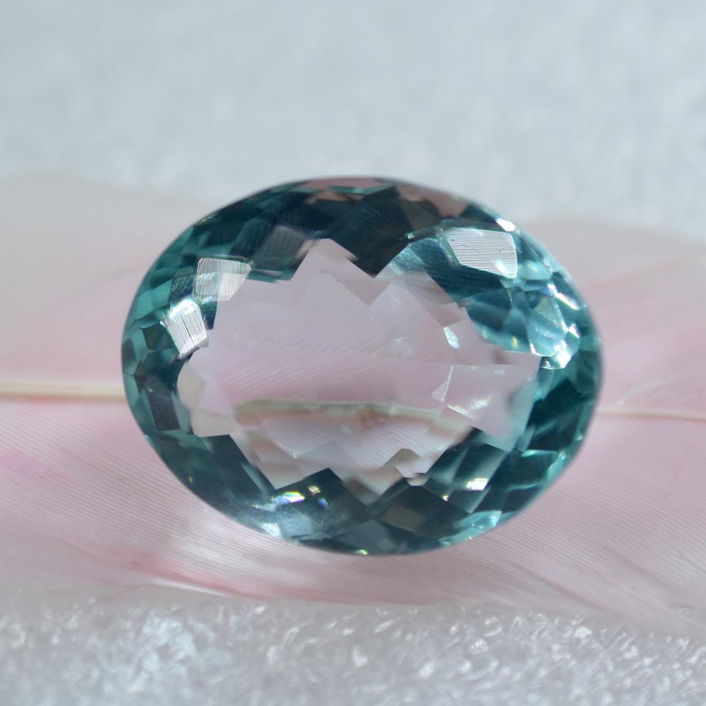 Natural Blue Topaz 58.23ct Oval Cut Certified Loose Gemstone