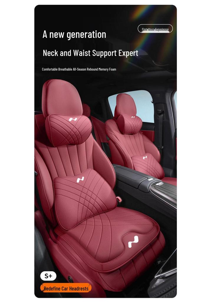 GRF Ledao L60/L90 Headrest Lumbar Support and Neck Protection Pillow for Car Seats