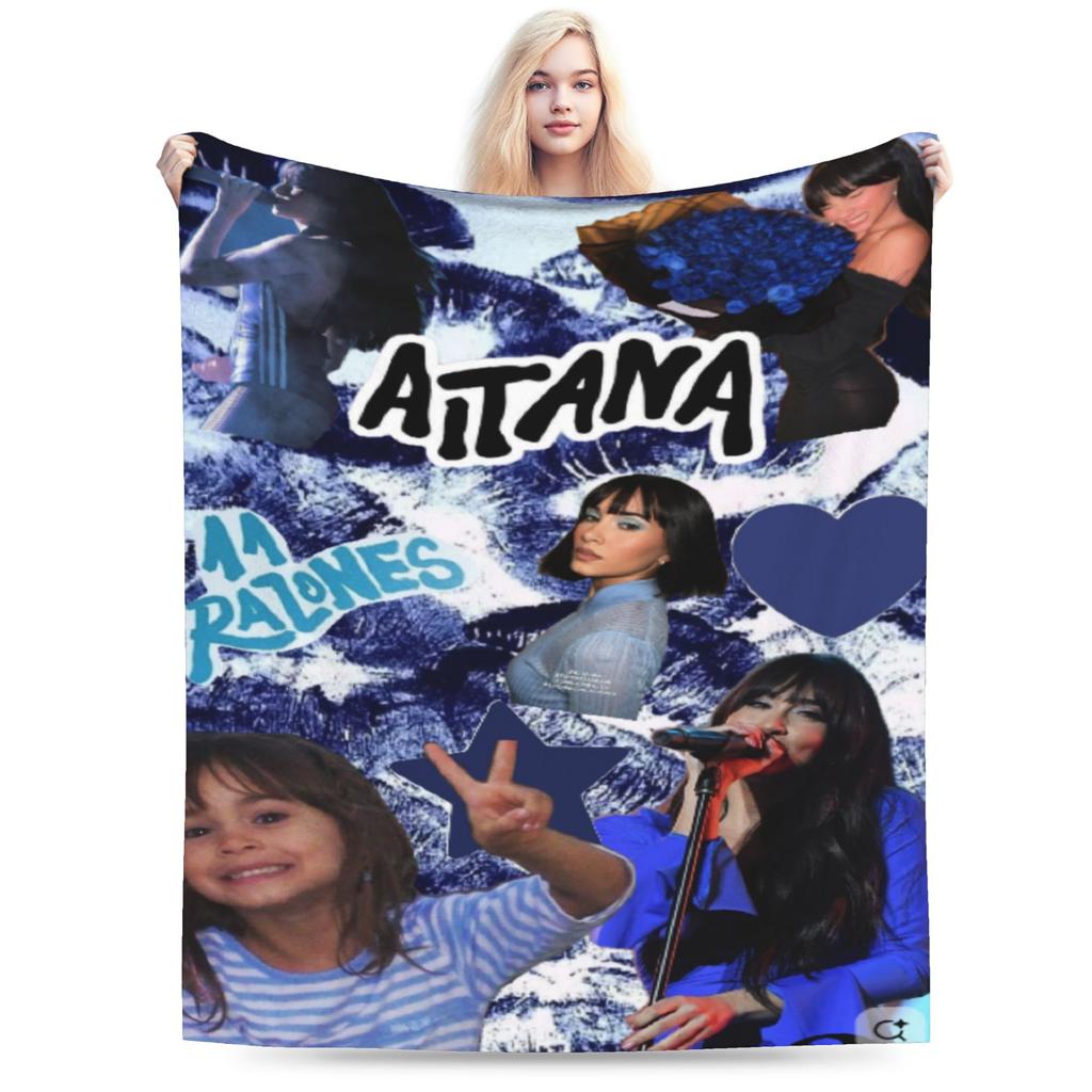 Aitanas Ocanas singer Blanket Velvet Multifunction Super Soft Throw Blanket for Sofa Rug Piece