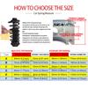 2pcs Car Shock Absorber Spring Bumper Power Auto-buffers A/B/C/D/E/F Type Springs Bumpers Cushion Urethane For Cars Goods Buffer