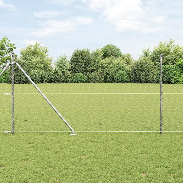 Clôture Hexagonale vidaXL 1,4x10 m Acier Galvanisé 3353351