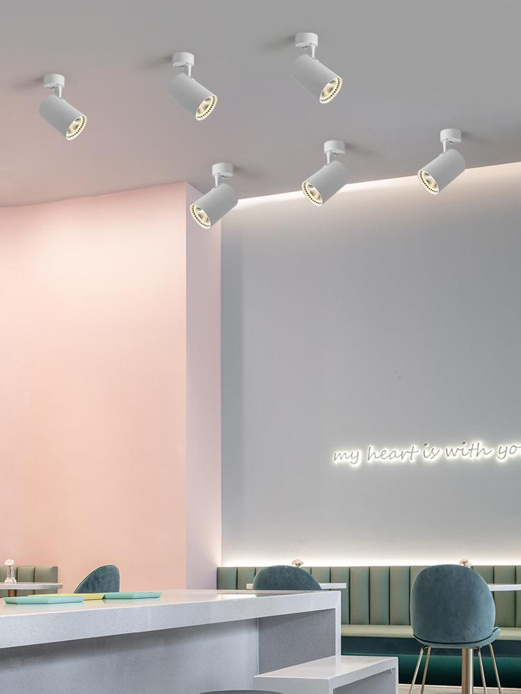 Adjustable Angle Surface Mounted Spotlight - Compact Ceiling Downlight