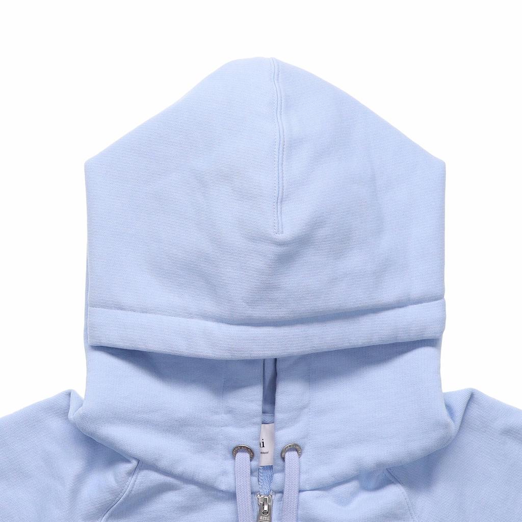 AMIPARIS Fw22 Logo Embroidered Heart Cotton Minimalist Loose Hoodie Unisex Hoodies Blue USW402-747450