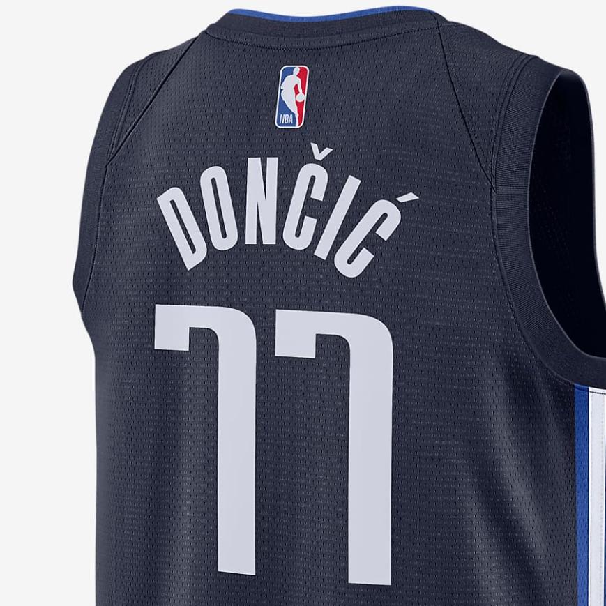 Nike NBA Swingman Jersey Dallas Mavericks Luka Doncic Edition 2019-2020 Season Men Basketball Vest Blue AT9797-422