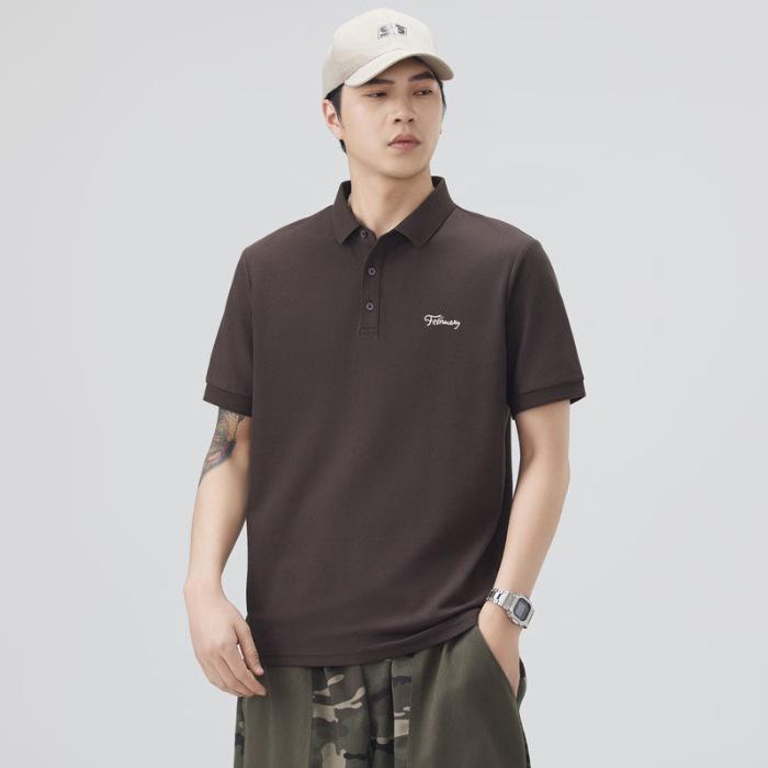 

Summer Thin Three-dimensional Silicone Printed Short-sleeved POLO Shirt Men s T-shirt Top 4XL