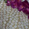 Svatební šaty Daisy Lace Milk Silk Gold Diamond Mesh s ručně vyráběnými doplňky