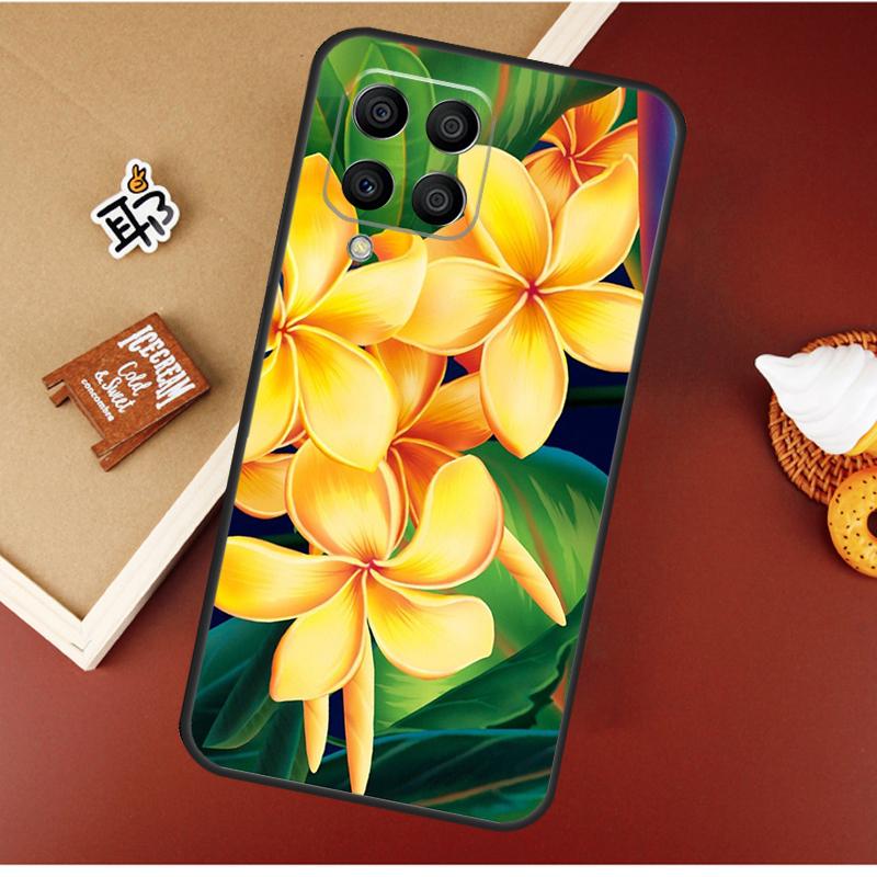 Tropical Paradise Hawaiian Flower Case For Samsung Galaxy M51 M31 M21 M11 M16 M36 M56 M53 M12 M32 M52 M15 M35 M55 M14 M34 M54
