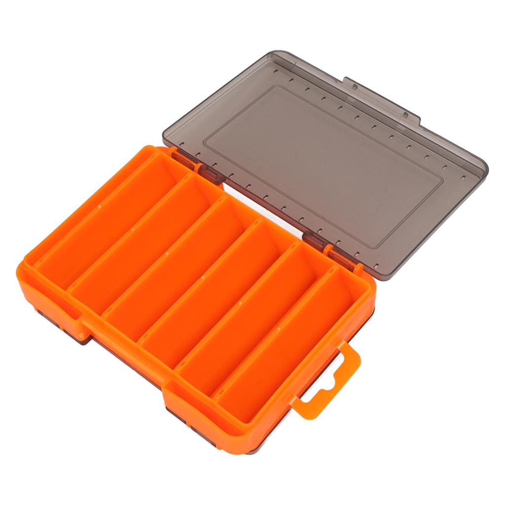 Caja de Señuelos de Doble Cara Transpirable Ahorra Espacio Portátil Impermeable Caja de Señuelos con Asa para Pesca