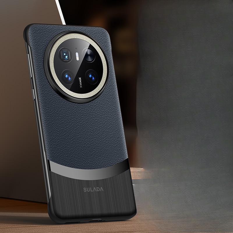 

Подходит для чехла для мобильного телефона Huawei Mate70pro без рамки Huawei противоударный ультратонкий M70 деловой кожаный чехол Huawei Mate 60