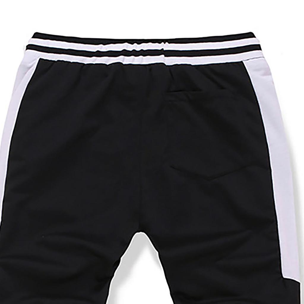 Men Splicing Printed Overalls Casual Pocket Sport Work Casual Trouser Pants