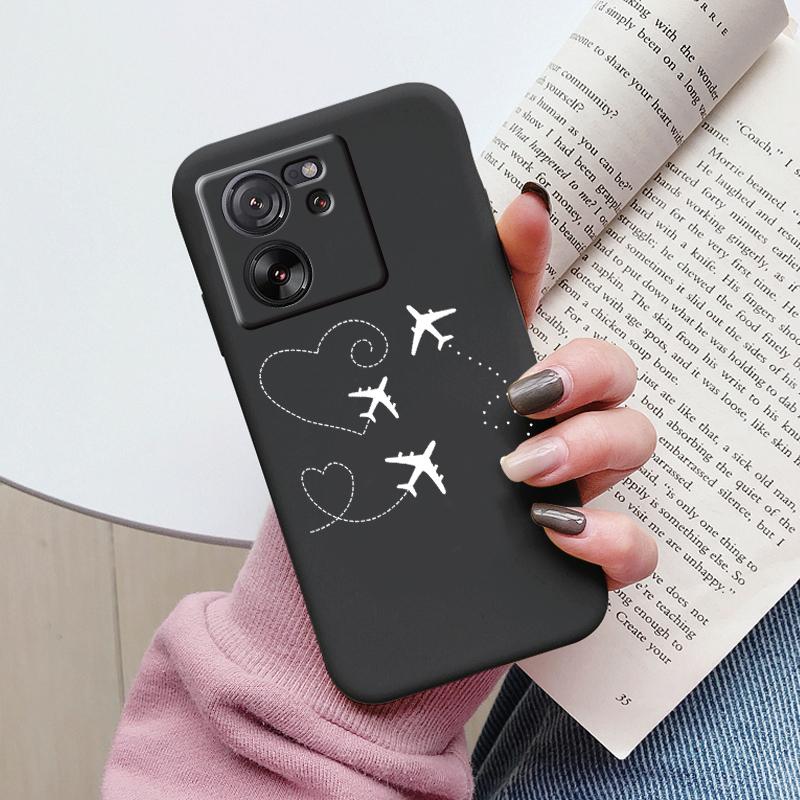 Cute Cat Case For Xiaomi 13T Pro Silicone Soft Back Cover Lovely Cartoon Painted Capa Shell For Xiaomi 13T Fundas 13tpro Coque