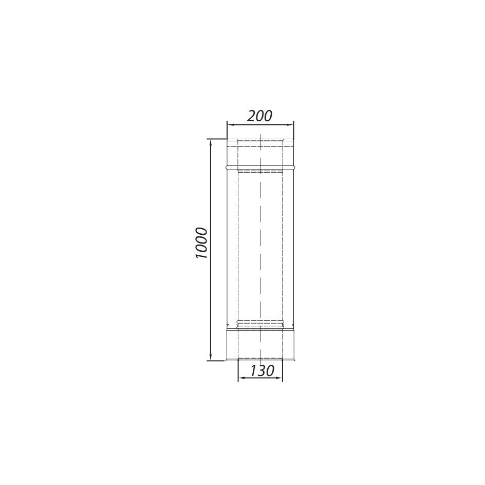 ADAM GAS Pipe Fi 130/200 1m