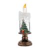Christmas Flameless LED Candles Battery Operated Santa Snow Decorative Lamp Home Porch Tabletop Party Decor