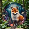 Retro Fox Metal Wall Art Sign Home Kitchen Cafe Decor