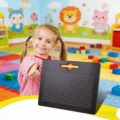 Kids Educational Magnetic Drawing Board Magnetic Ball Graffiti Sketch Pad Learning Drawing Toy For Children Early Education Play