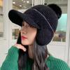 Women's Winter Knitted Plush Earflap Beanie Hat