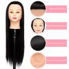 24 Zoll Professioneller Schaufensterkopf mit Haaren für Salon Friseur Training Übungs-Mannequin Schneidetechniken