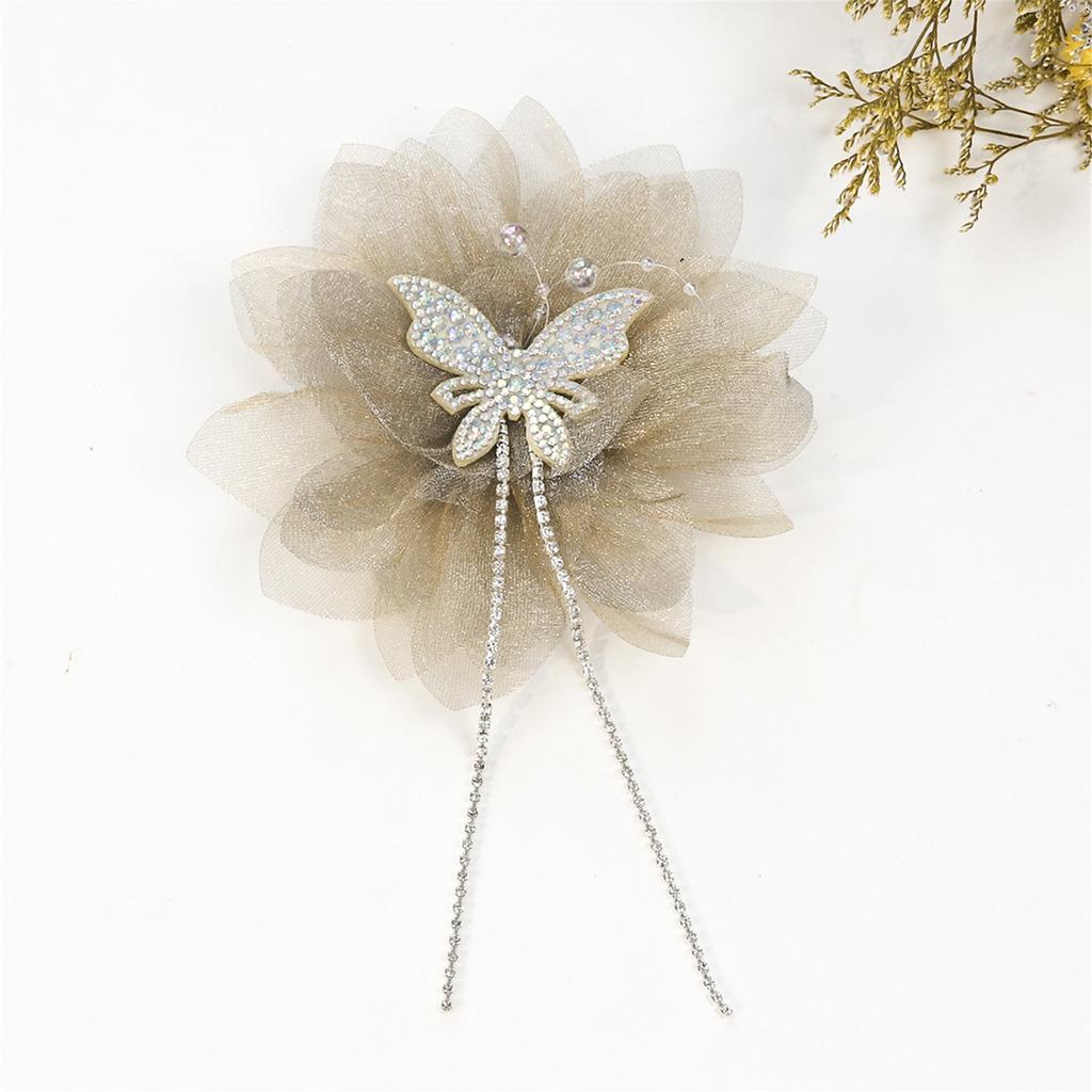 Crystal Flower Artistic Applique for Hair Clip Clothes Hat Sewing Brooch DIY Scarf Wedding Dress Decors Accessories
