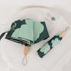 Umbrella anti-ultraviolet sun umbrella parasol folding umbrella small fresh vinyl weather and rain umbrella