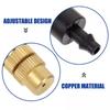 10Pcs Atomizing Design Atomizer Nozzle Brass Construction Garden Sprinklers  Agriculture Use