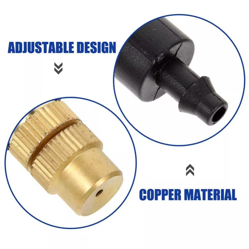 10Pcs Atomizing Design Atomizer Nozzle Brass Construction Garden Sprinklers  Agriculture Use