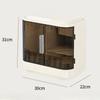 Large Capacity Organizer Box with Mirror Cosmetics Storage Box Bedroom Dressing Table Skincare  Jewelry Drawer Rings Storage Box