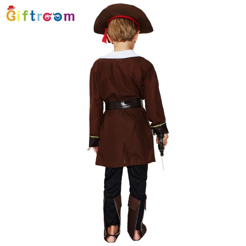 Pirates of the Caribbean Cosplay Costume Boy Marquis Little Pirates Festival Party Stage Performance Costume