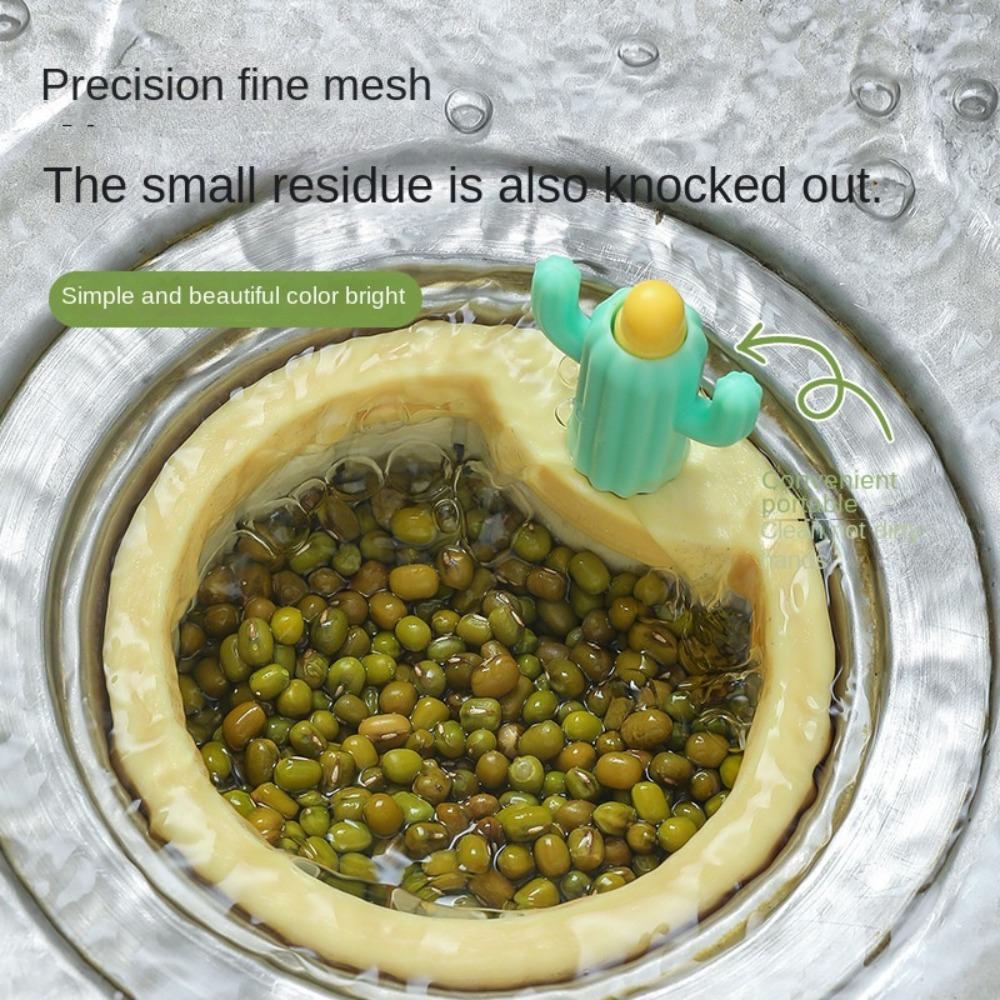 Fine Mesh Cactus Filter PP Sink Strainer Cute Sink Drain Strainer  Food Scraps