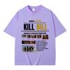 Hot Quentin Tarantino Classic Action Movie Kill Bill T Shirts Summer Men Women Fashion Casual Tshirt Male Vintage Streetwear
