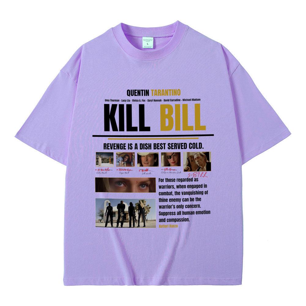 Hot Quentin Tarantino Classic Action Movie Kill Bill T Shirts Summer Men Women Fashion Casual Tshirt Male Vintage Streetwear