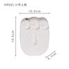 Modern Minimalist Ceramic Face Vase Dried Flowers White Decorative Tabletop Ornament Living Room Entryway Study