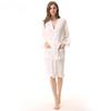 Plain Color Thin Bathrobe Cotton Double Layered Washed Gauze Men's and Women's Yukata Kimono Style Women's Nightgown