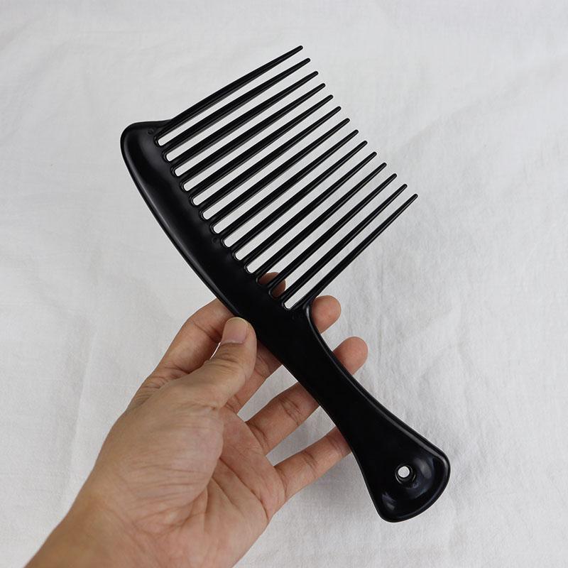1PC Plastic Thickened Wide and Long Toothed Rake Comb Professional Hair Comb Black Axe Hairstyle Comb Dyeing Brush Tool Comb
