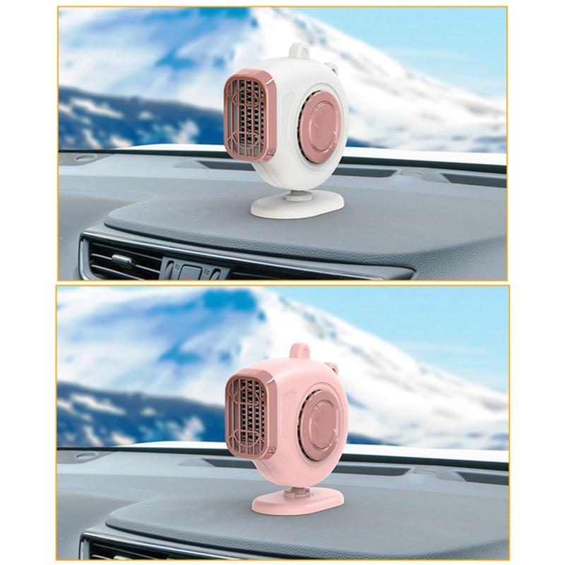 Portable Car Heater Fan Anti-Fog 12V 150W Fan Windshield Defroster Auto Warmer Air Blower Vehicle Demister Heating Dryer