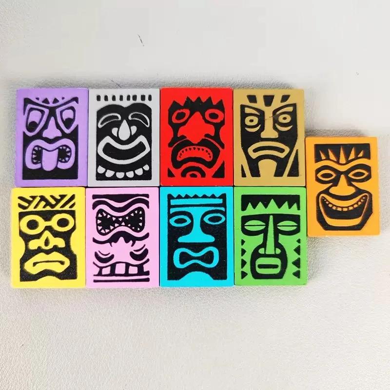 Chinese English Version Tiki Topple Board Game Card Strategy Fun Party Game 2-4 People