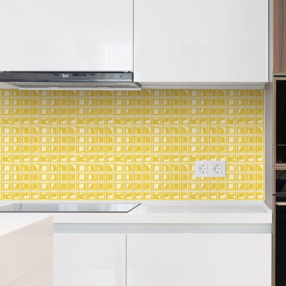 10 Stück Wasserdichte Selbstklebende Tapete Selbstklebende Wandaufkleber Badezimmer