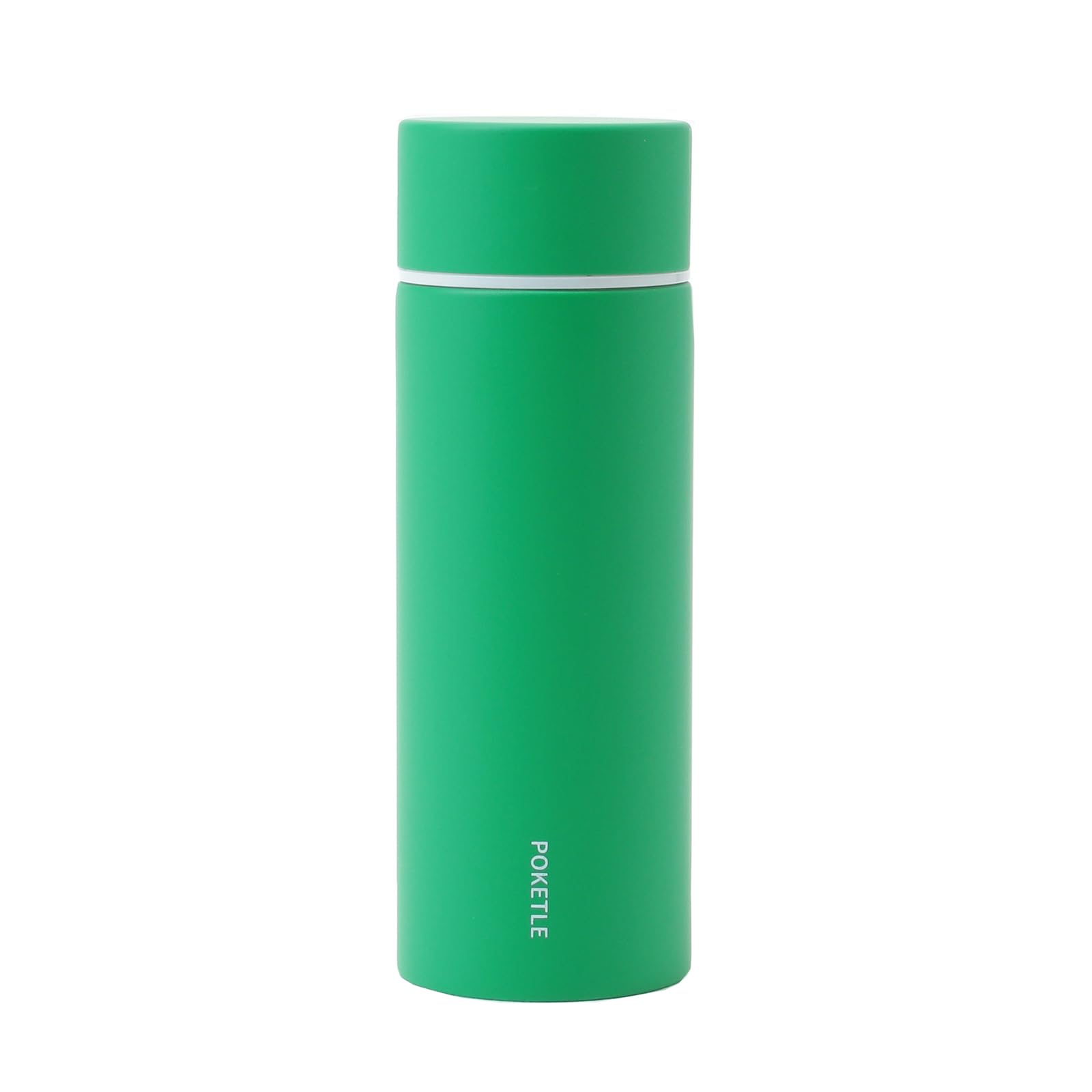 

POKETLE Water Bottle, Mug Bottle, Mini Water Bottle, Slim, Lightweight, Stainless Steel, 120ml, Green