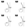 50Pcs Premium Fishing Hooks - Barbed Design For Anti-Slip & Secure Fish Grip | Reliable For Freshwater And Saltwater Hunting